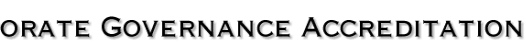 Corporate Governance Accreditation